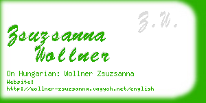 zsuzsanna wollner business card